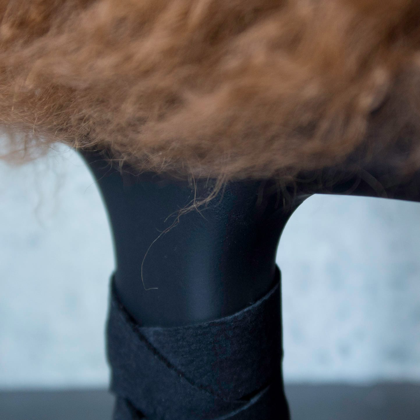 Luxury Mongolian Hide Brown | Pouf S Courchevel - Image 4